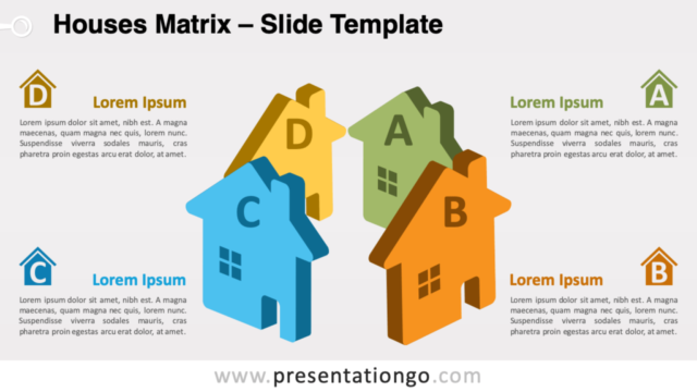 Matriz de Casas Gratis Para PowerPoint Y Google Slides