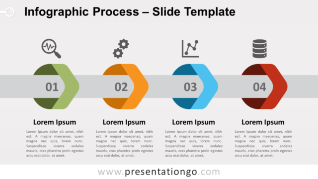 Proceso Infográfico Gratis Para PowerPoint Y Google Slides