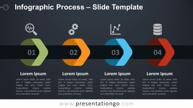Proceso Infográfico Gratis Para PowerPoint Y Google Slides