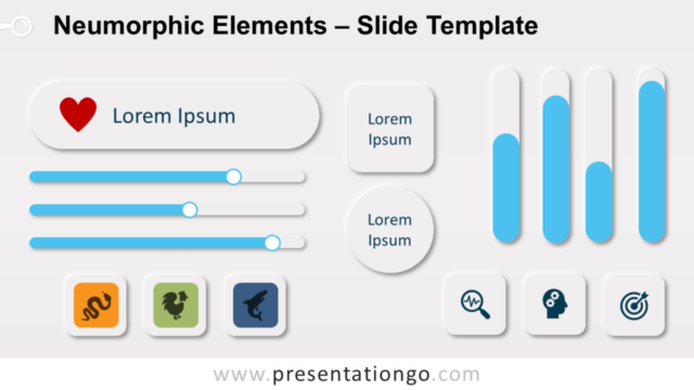 Elementos Neumórficos Gratis Para PowerPoint Y Google Slides