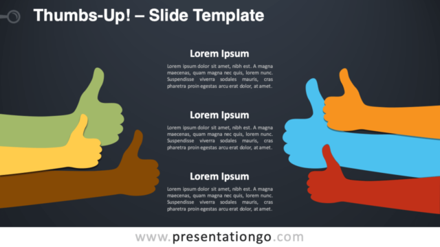 Pulgares Hacia Arriba Gráfico Gratis Para PowerPoint Y Google Slides