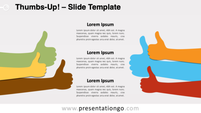 Pulgares Hacia Arriba Gráfico Gratis Para PowerPoint Y Google Slides