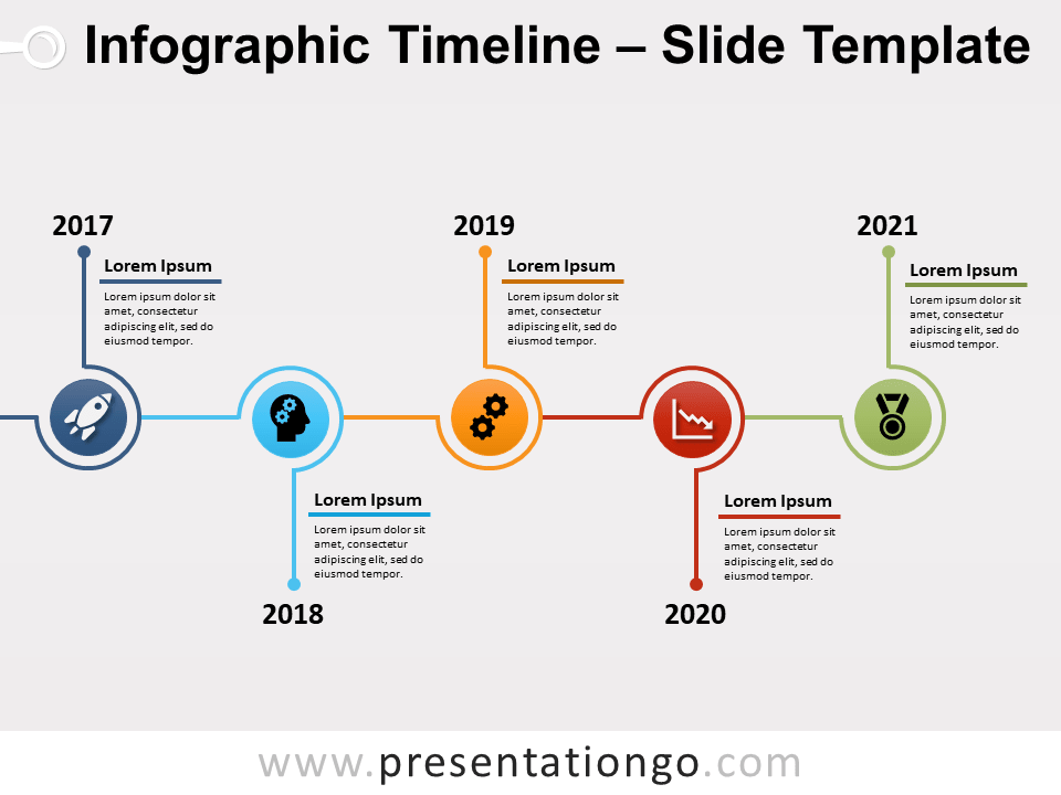 Infografía Gratis de Línea de Tiempo Para PowerPoint Y Google Slides