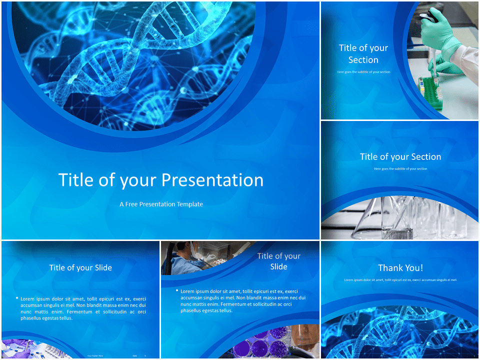 Plantilla Gratis de Investigación Médica Para PowerPoint Y Google Slides
