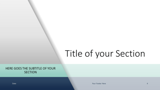 Voonex - Plantilla Gratis Empresarial Para PowerPoint Y Google Slides - Diapositiva de Sección
