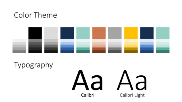 Voonex - Plantilla Gratis Empresarial Para PowerPoint Y Google Slides - Diapositiva con la Paleta de Colores