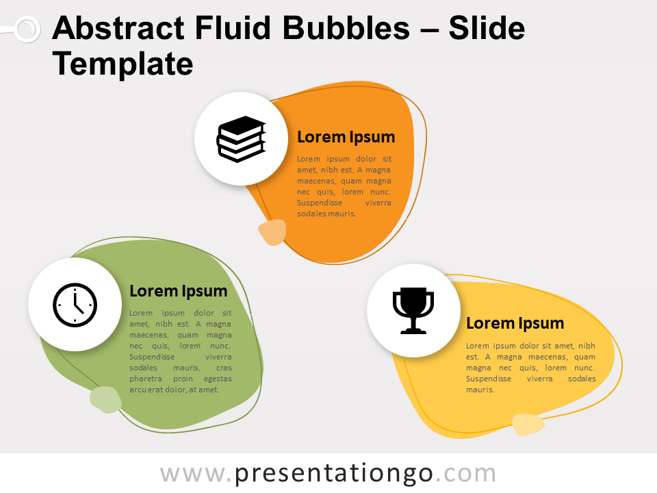 Burbujas Abstractas de Fluido Gráfico Gratis Para PowerPoint Y Google Slides