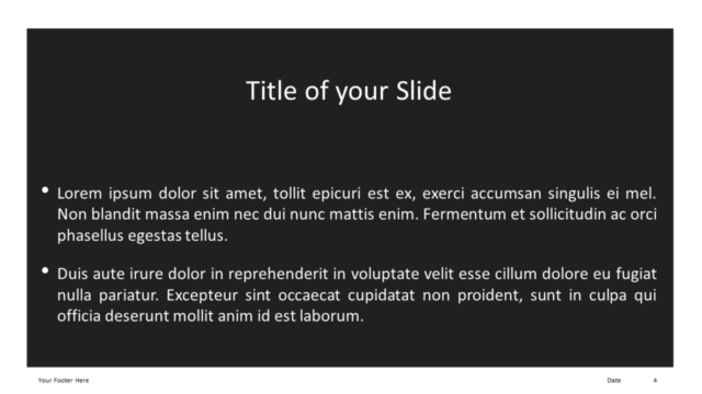 Marco Gris - Plantilla Gratis Para PowerPoint Y Google Slides - Diapositiva de Título Y Contenido