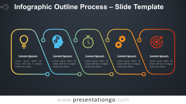 Proceso de Esquema Infográfico Gratis Para PowerPoint Y Google Slides
