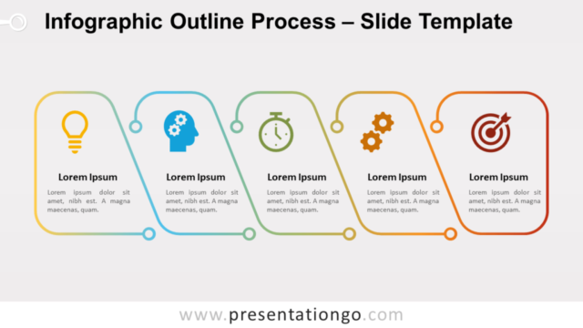 Proceso de Esquema Infográfico Gratis Para PowerPoint Y Google Slides