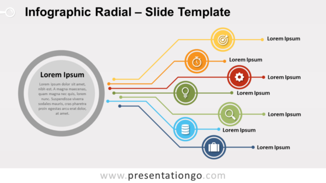 Infografía Radial Gratis Para PowerPoint Y Google Slides