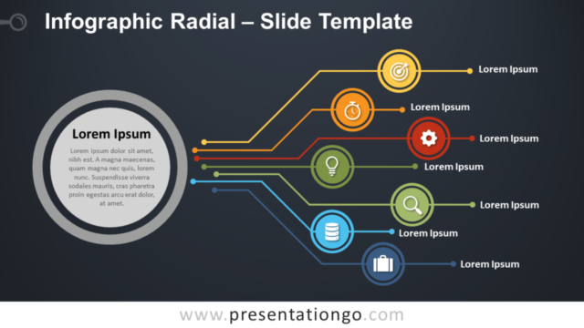 Infografía Radial Gratis Para PowerPoint Y Google Slides
