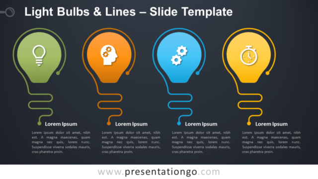Focos E Iconos Gráfico Gratis Para PowerPoint Y Google Slides
