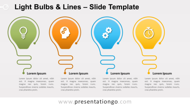 Focos E Iconos Gráfico Gratis Para PowerPoint Y Google Slides