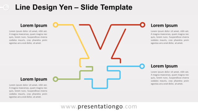 Yen de Diseño de Línea Gráfico Gratis Para PowerPoint Y Google Slides