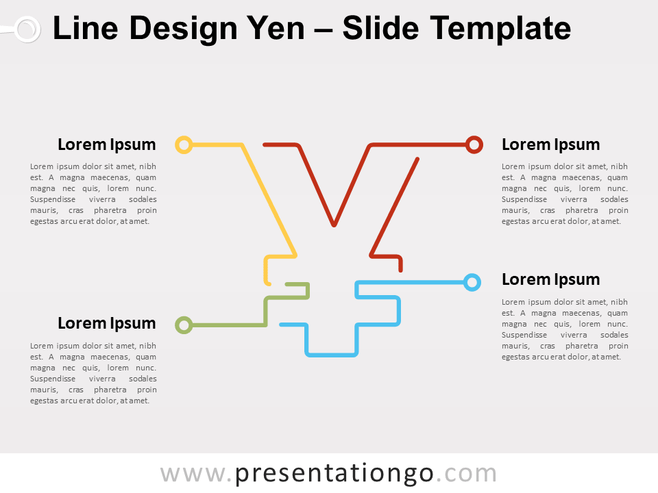 Yen de Diseño de Línea Gráfico Gratis Para PowerPoint Y Google Slides
