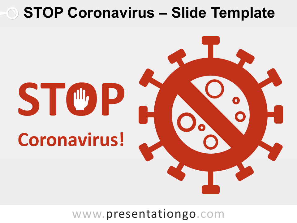 STOP Coronavirus Gráfico Gratis Para PowerPoint Y Google Slides