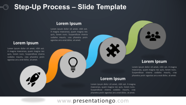 Proceso Ascendente Gráfico Gratis Para PowerPoint Y Google Slides