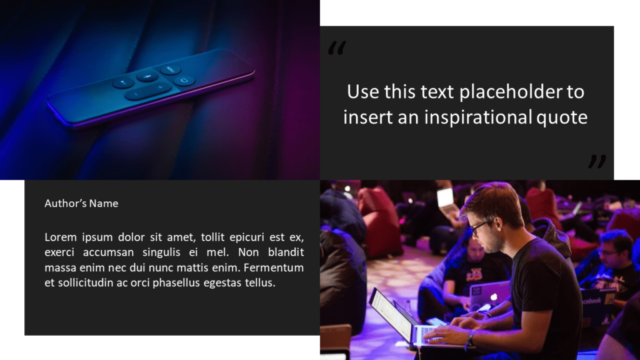 TECH - Plantilla Gratis Para PowerPoint Y Google Slides - Diapositiva Con Marcador de Posición de Imagen