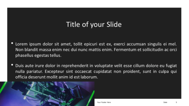 TECH - Plantilla Gratis Para PowerPoint Y Google Slides - Diapositiva de Título Y Contenido