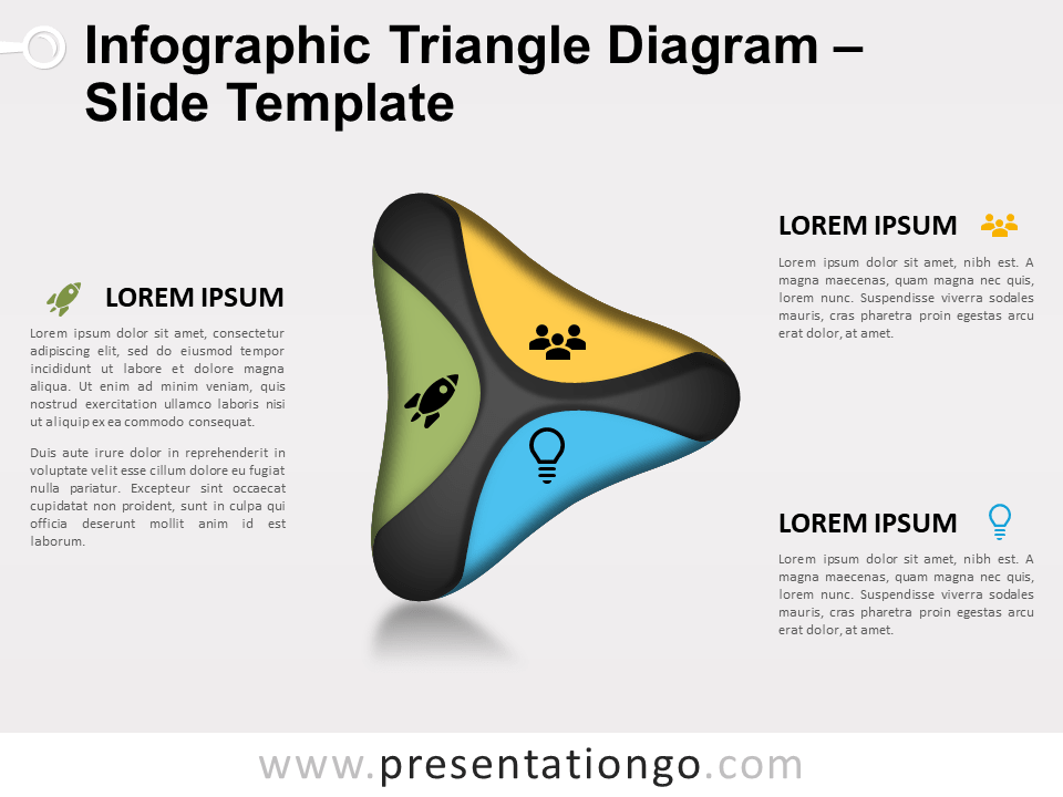 Diagrama de Triángulo Infográfico Gratis Para PowerPoint Y Google Slides