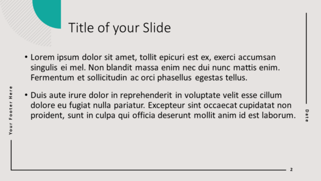 Plantilla Gratis de Geometría Abstracta Para PowerPoint Y Google Slides - Diapositiva de Título Y Contenido