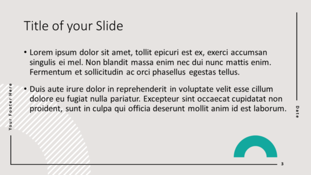 Plantilla Gratis de Geometría Abstracta Para PowerPoint Y Google Slides - Diapositiva de Título Y Contenido