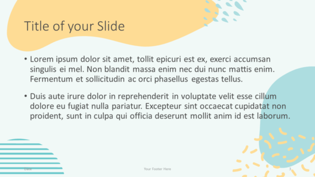 Plantilla Memphis Gratis Para PowerPoint Y Google Slides - Diapositiva de Título Y Contenido