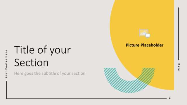 Plantilla Gratis de Geometría Abstracta Para PowerPoint Y Google Slides - Diapositiva de Sección