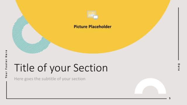 Plantilla Gratis de Geometría Abstracta Para PowerPoint Y Google Slides - Diapositiva de Sección