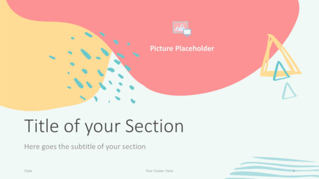 Plantilla Memphis Gratis Para PowerPoint Y Google Slides - Diapositiva de Sección