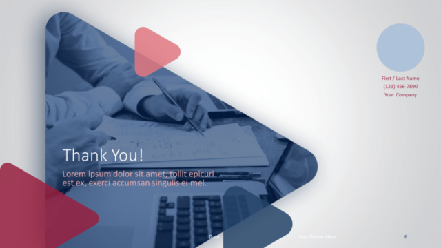 Plantilla Gratis de Finanzas Y Negocios Para PowerPoint Y Google Slides - Diapositiva de ¡Gracias!
