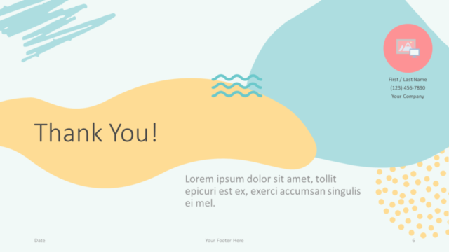 Plantilla Memphis Gratis Para PowerPoint Y Google Slides - Diapositiva de ¡Gracias!