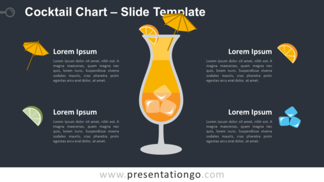 Gráfico de Cóctel Gratis Para PowerPoint Y Google Slides