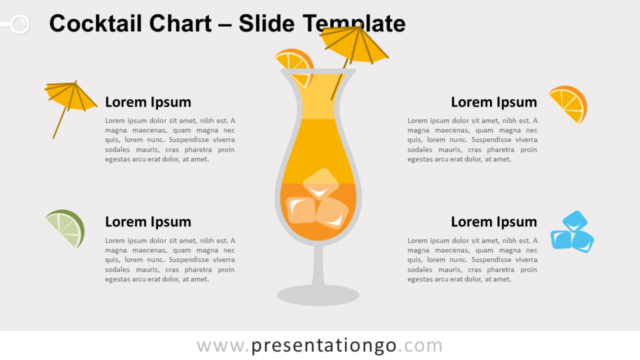 Gráfico de Cóctel Gratis Para PowerPoint Y Google Slides