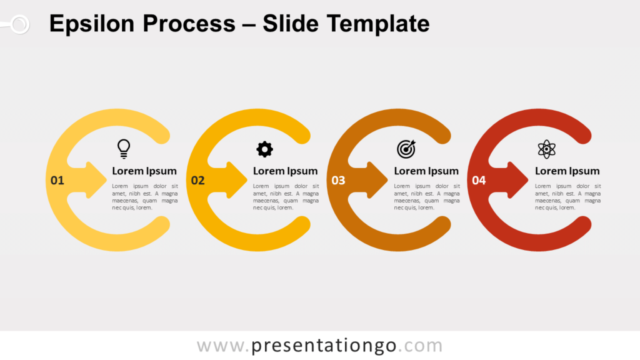 Proceso Epsilon Gráfico Gratis Para PowerPoint Y Google Slides