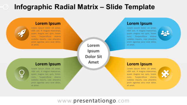 Matriz Radial Infográfica Gratis Para PowerPoint Y Google Slides