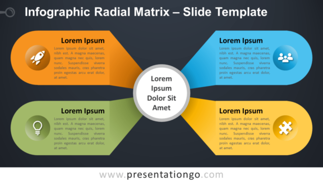 Matriz Radial Infográfica Gratis Para PowerPoint Y Google Slides