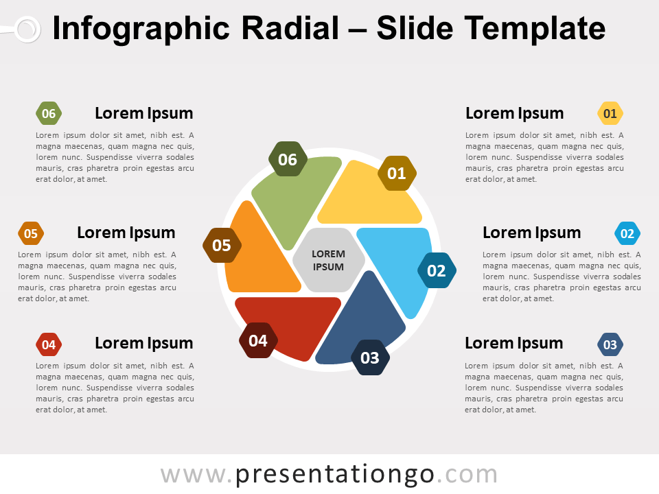 Infografía Radial Gratis Para PowerPoint Y Google Slides