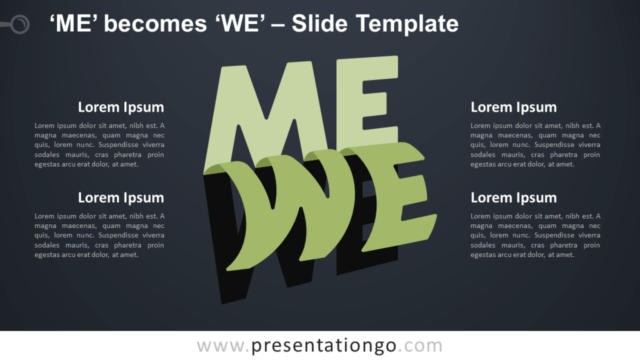 “Yo” Se Convierte en “Nosotros” Gráfico Gratis Para PowerPoint Y Google Slides