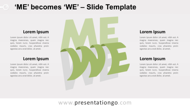 “Yo” Se Convierte en “Nosotros” Gráfico Gratis Para PowerPoint Y Google Slides