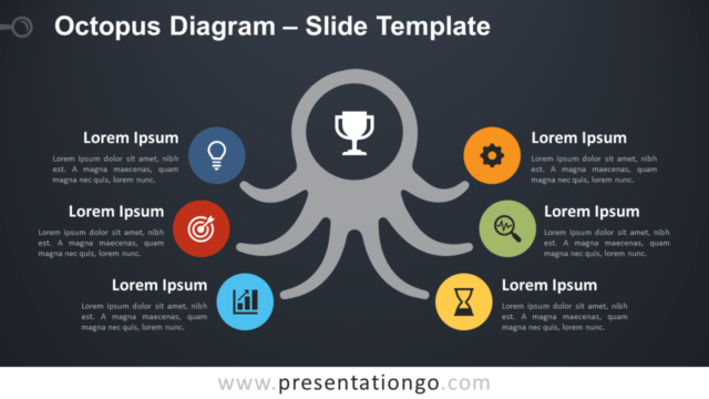 Diagrama de Pulpo Gratis Para PowerPoint Y Google Slides