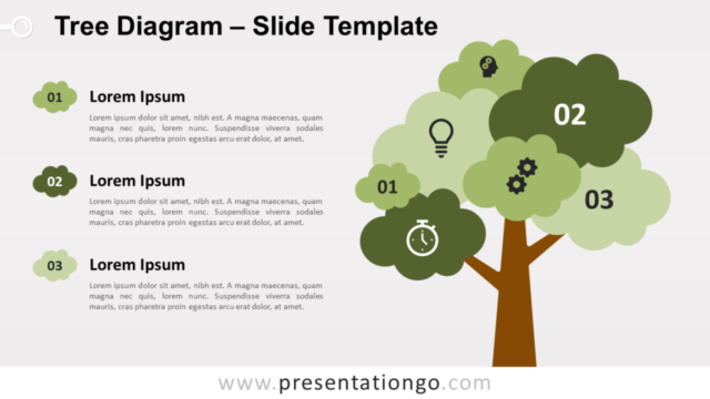 Diagrama de Árbol Gratis Para PowerPoint Y Google Slides
