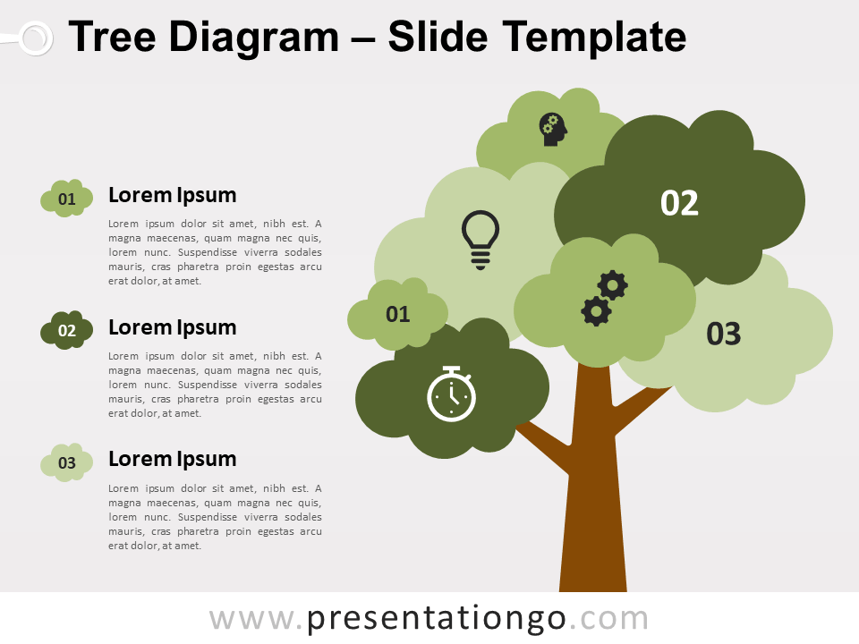 Diagrama de Árbol Gratis Para PowerPoint Y Google Slides