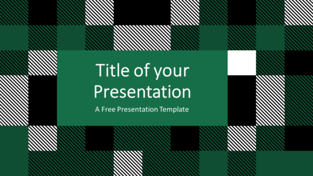 Plantilla Tartán Gratis Para PowerPoint Y Google Slides
