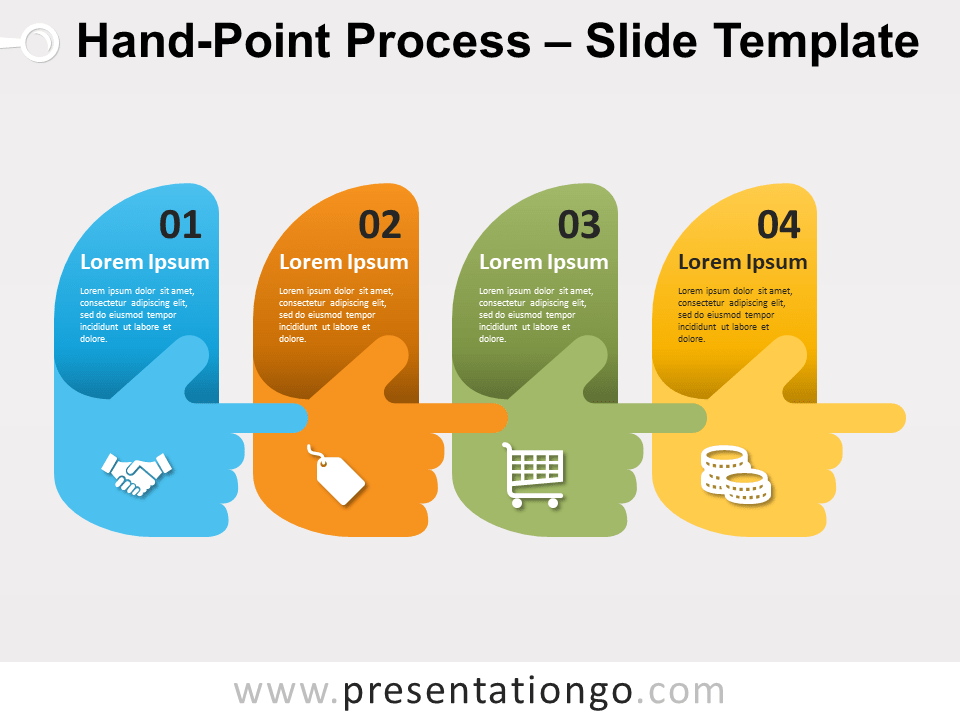 Proceso de Dedo Gráfico Gratis Para PowerPoint Y Google Slides