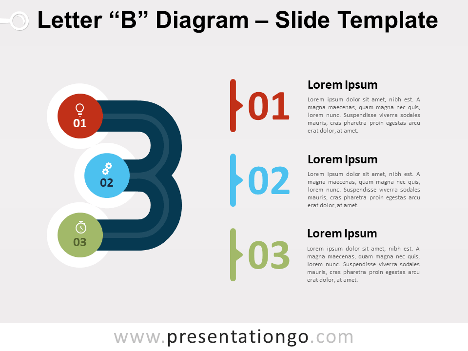Diagrama Gratis de la Letra B Para Powerpoint Y Google Slides