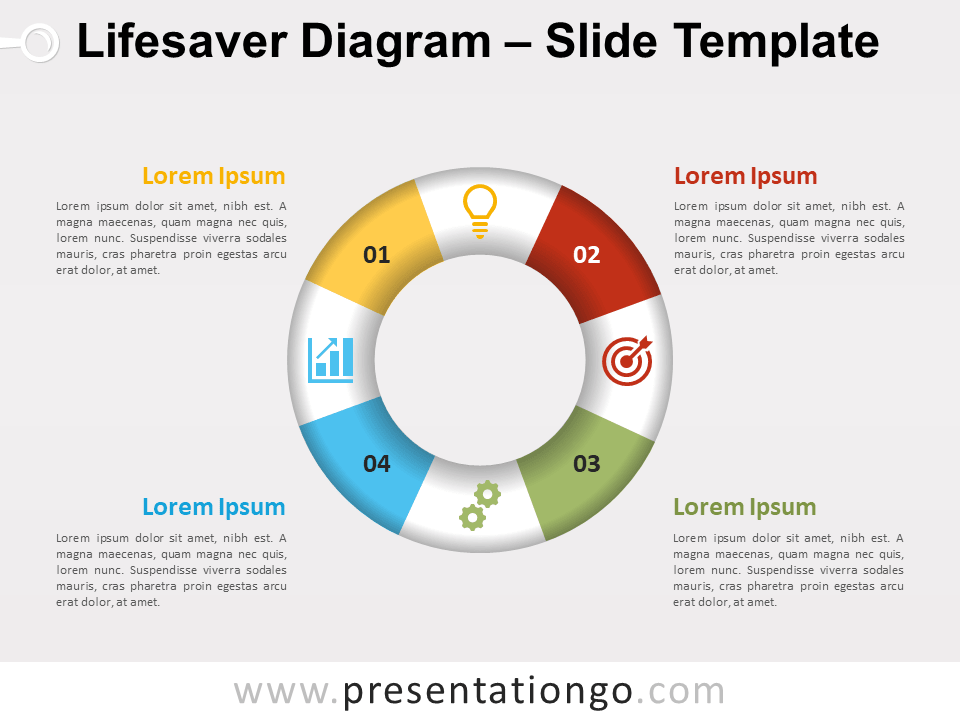 Diagrama de Salvavidas Gratis Para PowerPoint Y Google Slides