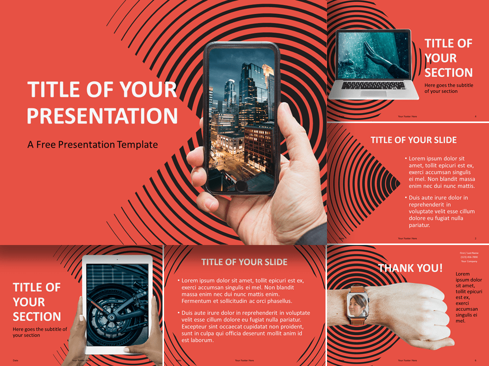 Plantilla Sonar Gratis Para PowerPoint Y Google Slides
