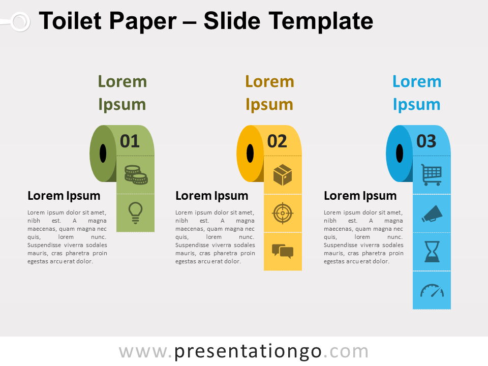 Papel Higiénico Gráfico Gratis Para PowerPoint Y Google Slides